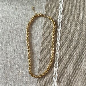 Elegant Gold Rope Chain Necklace